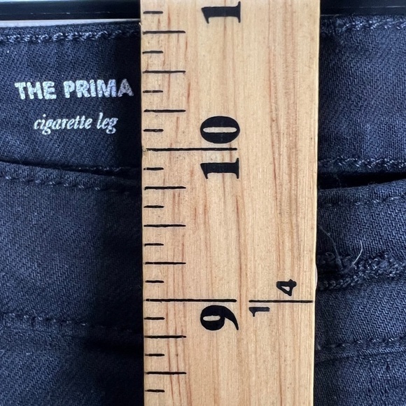 Adriano Goldschmied Black Denim The Prima Jeans Cigarette Leg Denim Women’s 29R - Picture 2 of 16